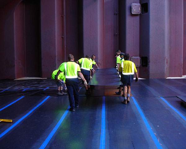 cargo separation horizontal steel plate three ocean maritime perth western australia