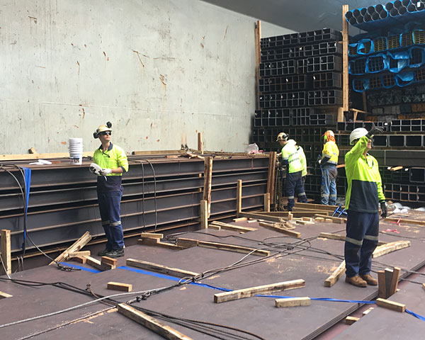 cargo tomming on cargo ship by three ocean maritime