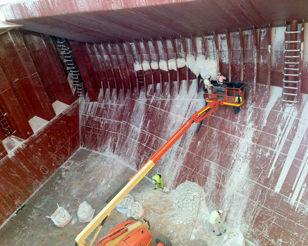 cargo ship hold cleaning after discharge - three ocean maritime perth western australia